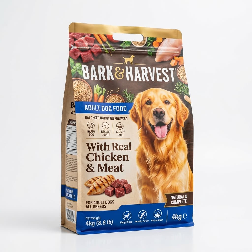 Alimento Bark & Harvest Adultos Carne & Pollo (4kg)